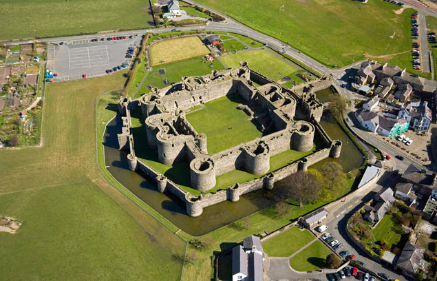 Beaumaris Castle, Wales - Concentric Castle