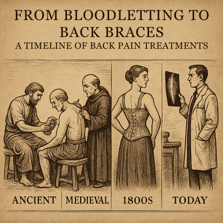 Back pain treatments through time