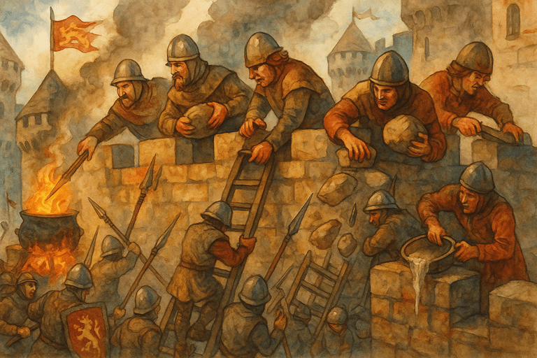 Medieval Castle Guards and Watchmen: Guards under siege
