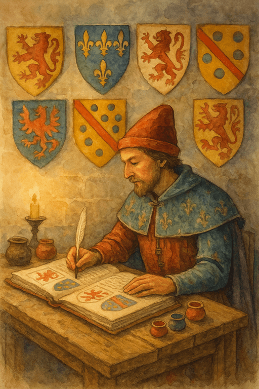 Medieval Messengers and Heralds: A herald studying.