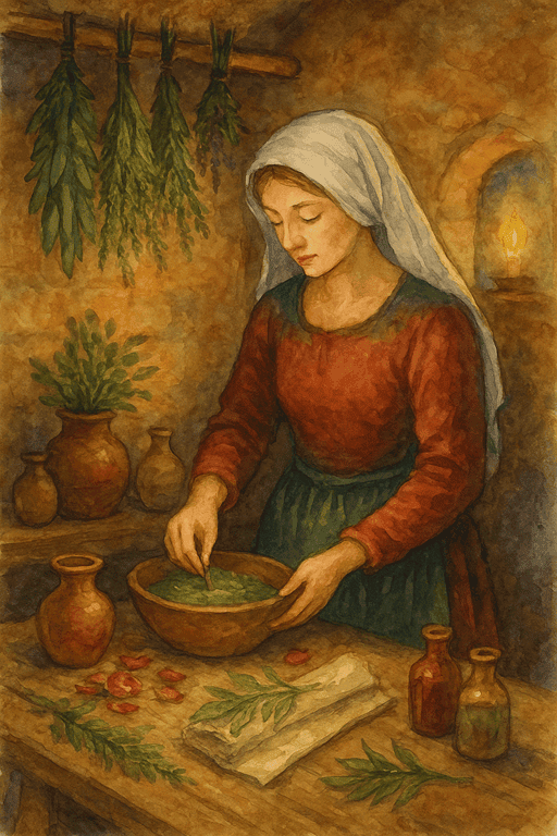 When Servants Got Ill in the Middle Ages: Healing with herbs and poultices.